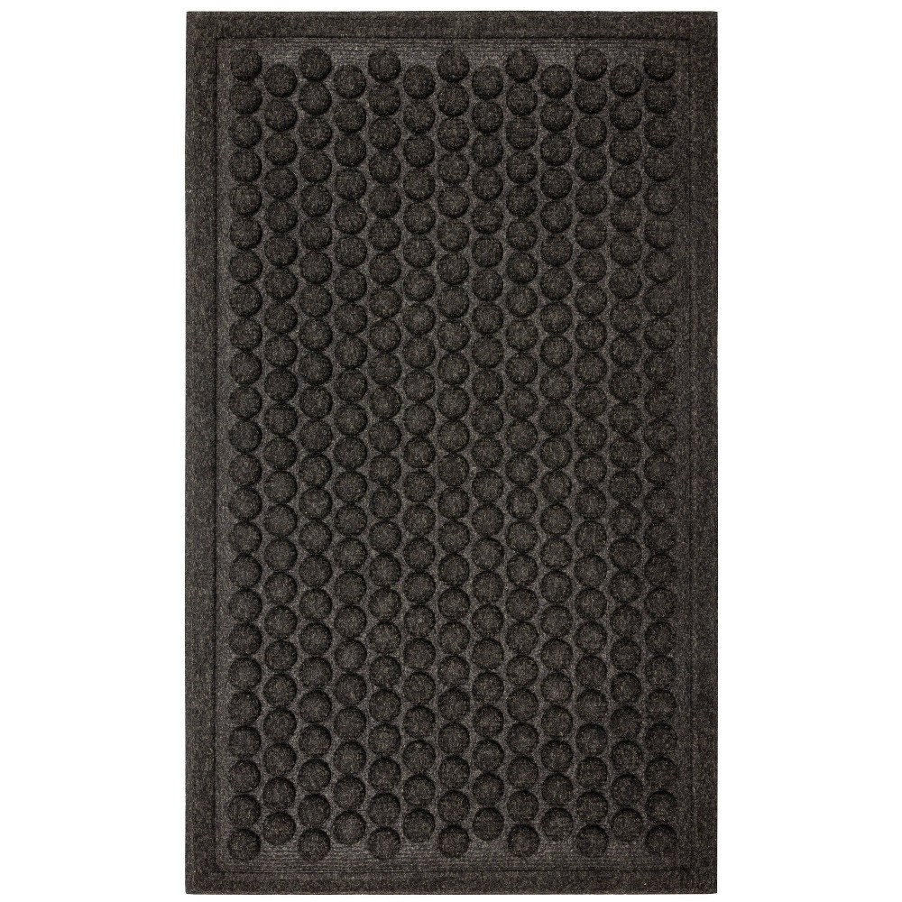 Photos - Doormat Mohawk 1'6"x2'6" Impressions Dots  Black  