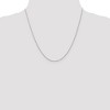 Black Bow Jewelry 0.7mm, 14k White Gold, Ropa Chain Necklace - 2 of 4