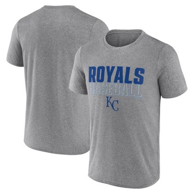 MLB Kansas City Royals Men's Gray Athletic T-Shirt