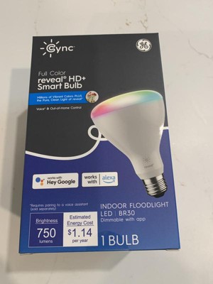 Ge Cync Reveal Smart Full Color Light Bulb With Smart Indoor Plug Bundle :  Target