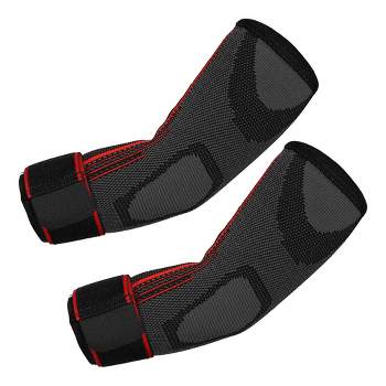 Unique Bargains Elbow Pads Elbow Brace Protector Tightening Breathable for Sports 1 Pair