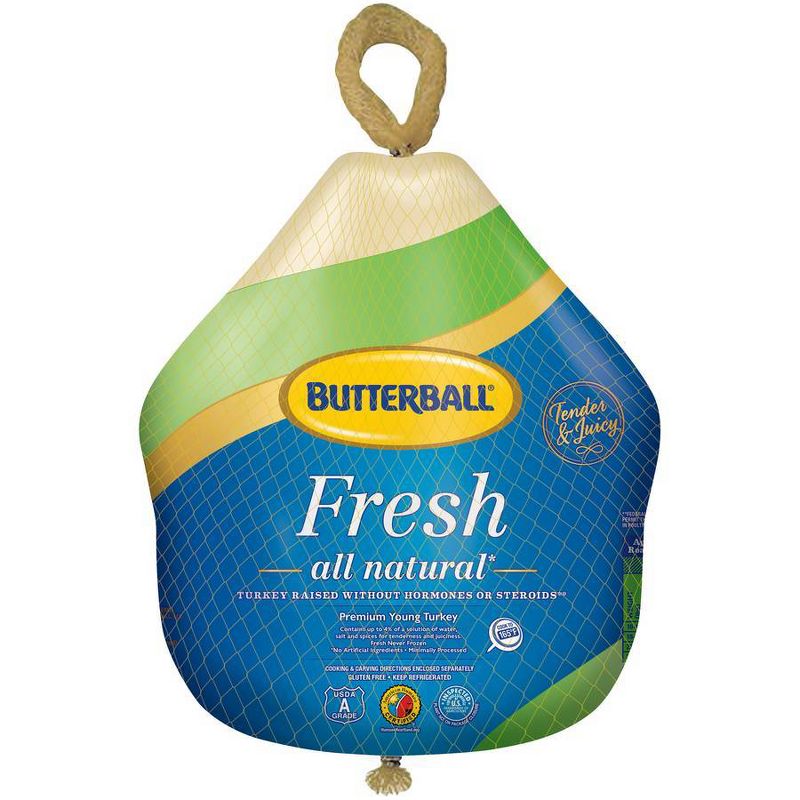 Butterball Premium Fresh All Natural Young Turkey - 16-24 lbs - price per lb, 1 of 6