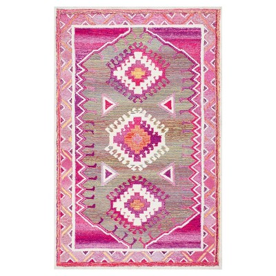 Pink Solid Tufted Area Rug - (5'x8') - nuLOOM