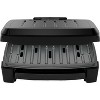 George Foreman Fully Submersible Grill, NEW Dishwasher Safe, Wash the Entire Grill, Easy-to-Clean Nonstick, Black/Grey - 2 of 4