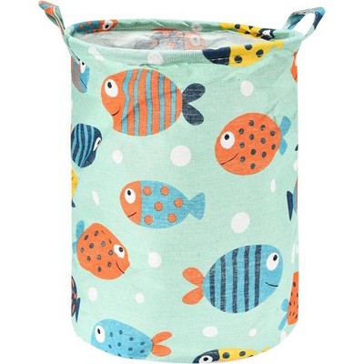 Image of Light Autumn 11.8" x 15.7" Portable Baby Collapsible Laundry Basket, Multicolored