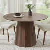 Dovelina Mid-Century Wood Round Dining Table Kitchen Table Dining Room Table for 4 People - 46", Black - 2 of 4