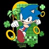 Girl's Sonic the Hedgehog Grid Clover Rings Crop T-Shirt - 2 of 3