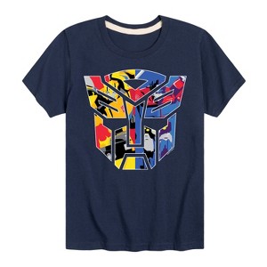 Boys' - Transformers - Color Block Logo Short Sleeve Graphic T-Shirt - 1 of 4