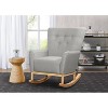 Delta Children Colby Rocking Chair - French Gray and Natural - 4 of 4