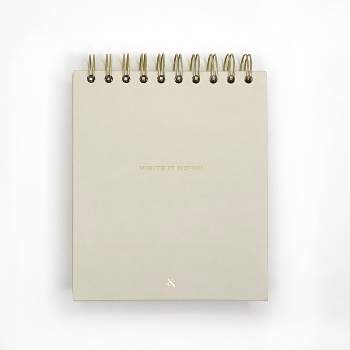 Desktop Ruled 1 Subject Spiral Notepad Write It Down Cream - Wit & Delight