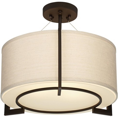 Possini Euro Design Halsted Modern Close to Ceiling Light Semi