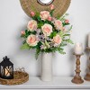 Northlight Real Touch™ Light Pink Artificial Rose Stems, Set of 6 - 26" - 2 of 4