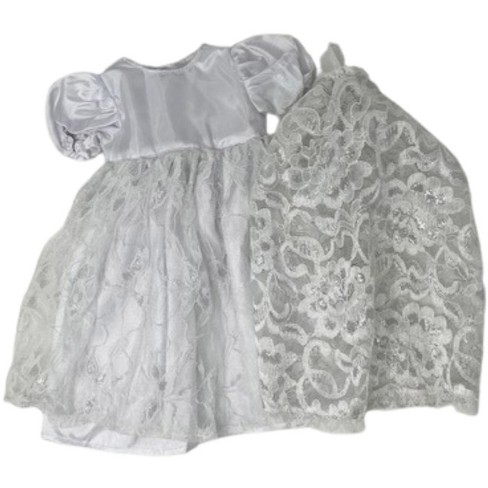 White Lace Dress 18 inch Communion or Easter Doll Clothes