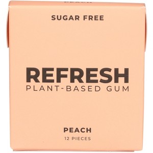 Refresh Gum - Gum - Peach - Case of 12 - 12 ct - 1 of 1
