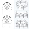 GustoWave Decorative Garden Panels - 25.78in(H)×13ft(L) Arch-Style Metal Borders for Pets, Flower Beds & Yard Edging, with Stainless Steel Stakes - 2 of 4