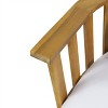 VYNXARIA Outdoor Acacia Wood Loveseat with Cushions - Stylish Comfort for Your Patio - 3 of 4