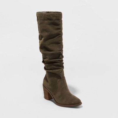 olive wide calf boots