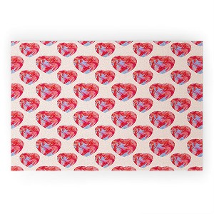 El buen limon Heart and love retro psychedelic 36" x 24" Welcome Mat - Society6 - 1 of 3
