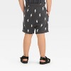 Grayson Mini Toddler Boys' Lightning Bolt Pull-On Cargo Shorts - Black - 2 of 3
