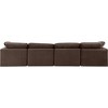 Meridian Furniture,Indulge Brown Velvet Modular Sofa - 3 of 4