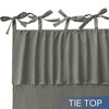 Awesome Home  Recycled Cotton Blend Ruffle Tie Top Curtains Pair - 4 of 4
