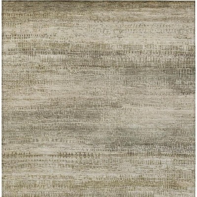 HomeRoots 10' X 14' Taupe And Beige Abstract Washable Indoor Outdoor Area Rug