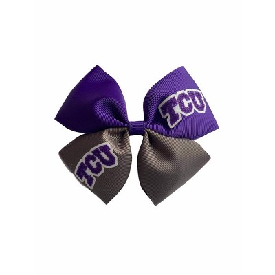 NCAA TCU Horned Frogs Glitter Pinwheel Hair Bow