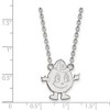 Black Bow Jewelry 10k White Gold Syracuse Oranges NCAA Necklace 18 Inch - 2 of 4