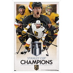 Trends International NHL Vegas Golden Knights - 2023 Stanley Cup Champions Framed Wall Poster Prints - 1 of 4