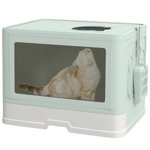 Gulches Hollow Design Double-Layer Cat Station - Multifunctional Cat House & Nest for Small to Medium Cats, Perfect for Living Room & Bedroom - 1 of 4