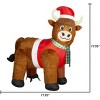 Gemmy 6.5FT Plush Highlander (Scotland) Cow Holiday Yard Inflatable - 4 of 4