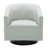 Grungis Accent Chair with Wood Base,Modern Swivel Chair for Bedroom,Reading Room,No Assembly Required - 2 of 4