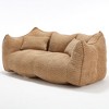 CAVINAS Chenille Bean Bag Chair with High-Resilience Foam,Lazy Sofa Chair with Armrest and 2 Seats,Lounge Chair for Living Room - 2 of 4