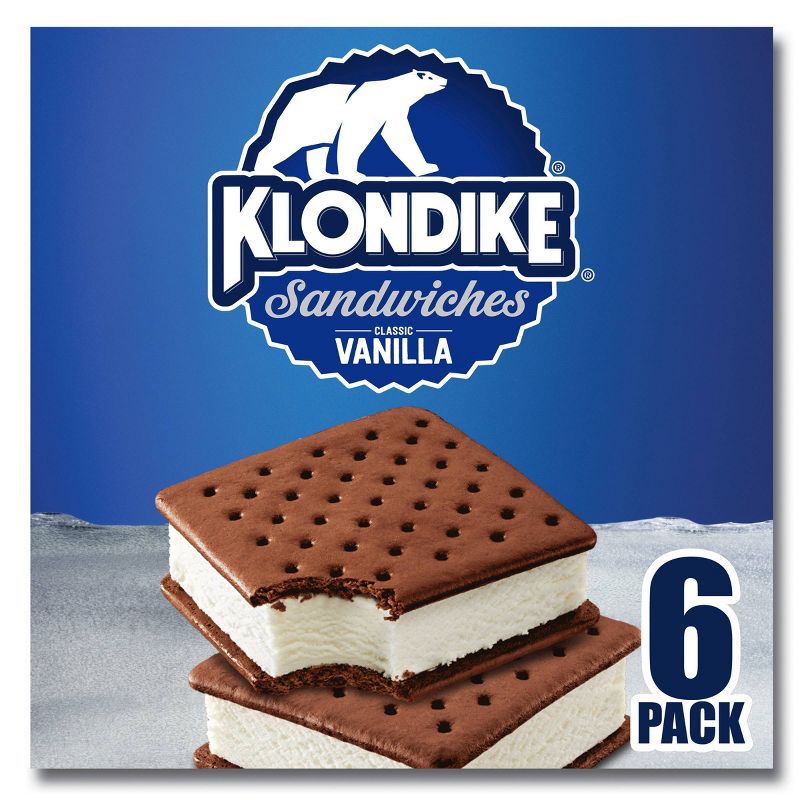 Klondike Vanilla Ice Cream Sandwich - 6ct, 1 of 11