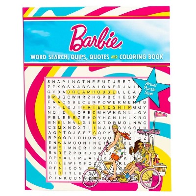 Barbie Word Search Quips Quotes And Coloring Book coloring Book Word Search By Editors Of Thunder Bay Press paperback Target