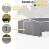 ORRD Campcraft 0.25mm Color Steel Storage Shed with Protective Film, 2 Windows, Gift-Ready, 2 Color Options - 3 of 4