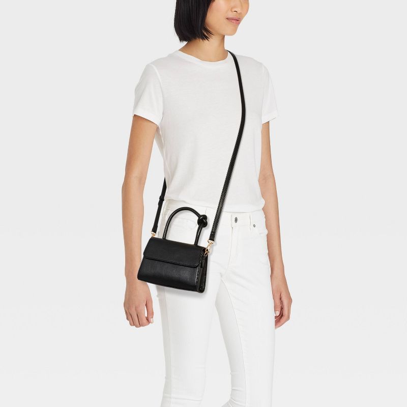 Knotted Top Handle Crossbody Bag - A New Day™, 3 of 13