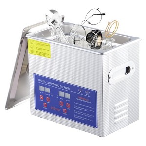 Garvee Commercial Ultrasonic Cleaner, 3.2L /6.5L/10L Professional Ultrasonic Cleaner, 240w Excellent Cleaning Machine for Watch Eyeglasses Rings - 1 of 4