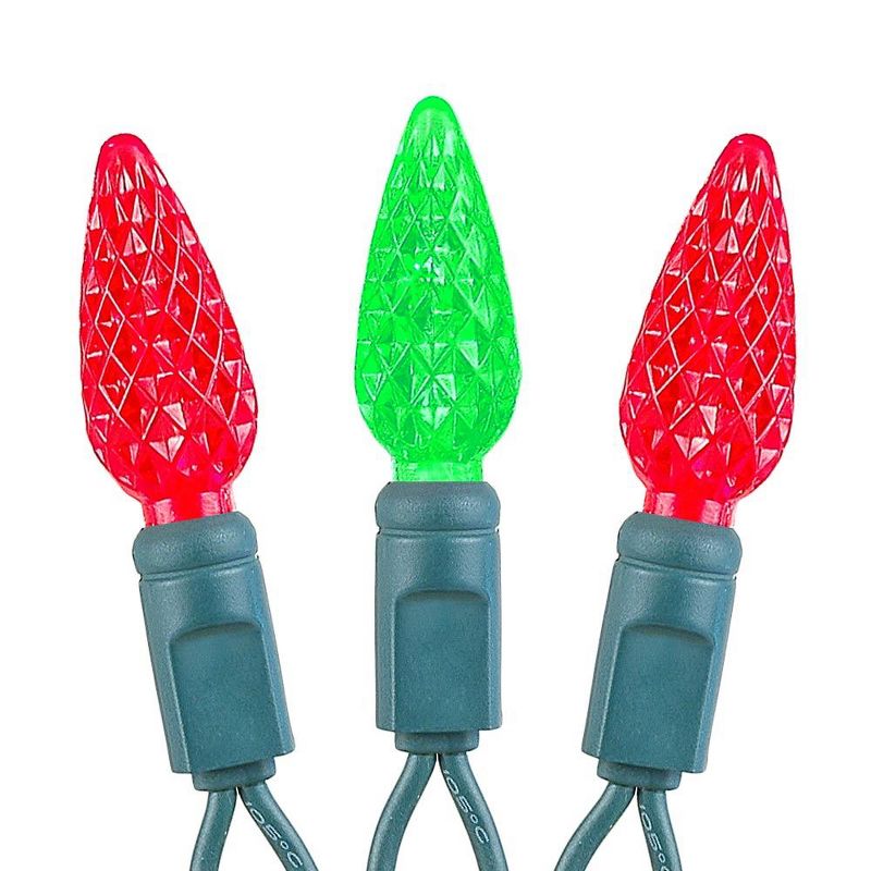 Novelty Lights C6 LED Christmas String Lights 70 Strawberry Bulbs (Green Wire, 24 Feet), 4 of 8