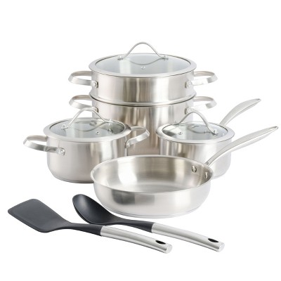 Greenpan Greenwich 10pc Stainless Steel Cookware Set : Target