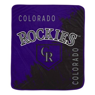 MLB Colorado Rockies Painted Plate Ultra Soft Blanket
