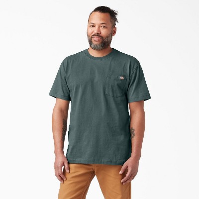 Dickies Heavyweight Short Sleeve Pocket T-shirt, Lincoln Green (ln), L ...