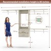 Aheaplus Closet System with 2 Drawers,Wardrobe Clothes Organizer with 4 Hanging Rods - 3 of 4