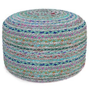 WyndenHall Mattise Round Pouf - 1 of 4