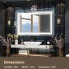 Keonjinn LED Front Light Bathroom Vanity Wall Mirror, Anti-Fog, Dimmable - 3 of 4