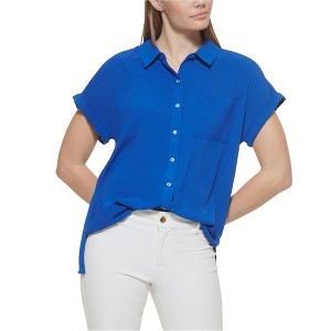 Calvin Klein Womens Collared Button Up Shirt - 1 of 1