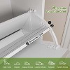 Shoe Cabinet Storage for Entryway, Hidden Shoe Cabinet with 4 Flip Drawers, Freestanding Shoe Organizer with Adjustable Shelves and Metal Legs - 4 of 4