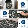 Washable Area Rug Floral Print Accent Carpet with Non-Slip Backing - 4 of 4