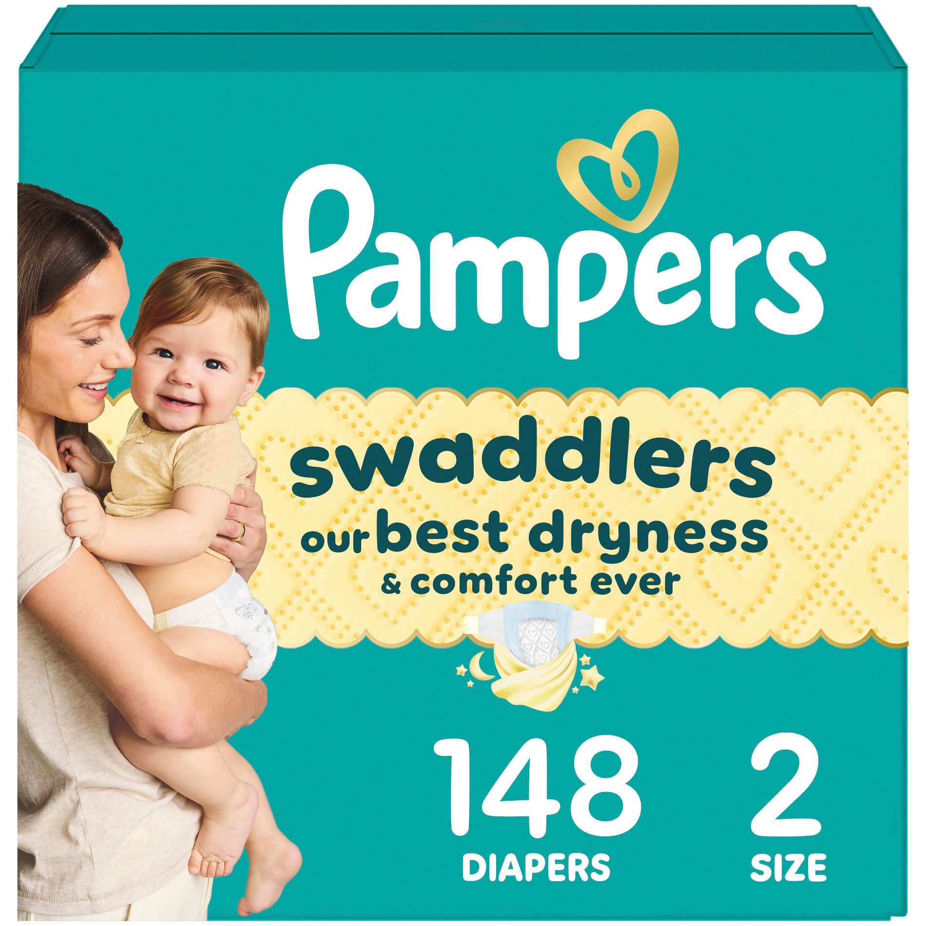 Pampers Swaddlers Sensitive Disposable Diapers - Size 2 - 148ct