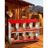 Coucheta Chicken Nesting Box, Wall Mount/Free Standing Poultry Nest for Chickens, Metal Chicken Laying Boxes with Perch, Secure Lid, Vented Holes - 2 of 3
